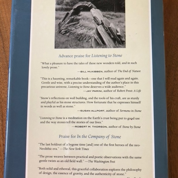 PRICE DROP: Listening to Stone by Dan Snow, hardcover book - Picture 3 of 8